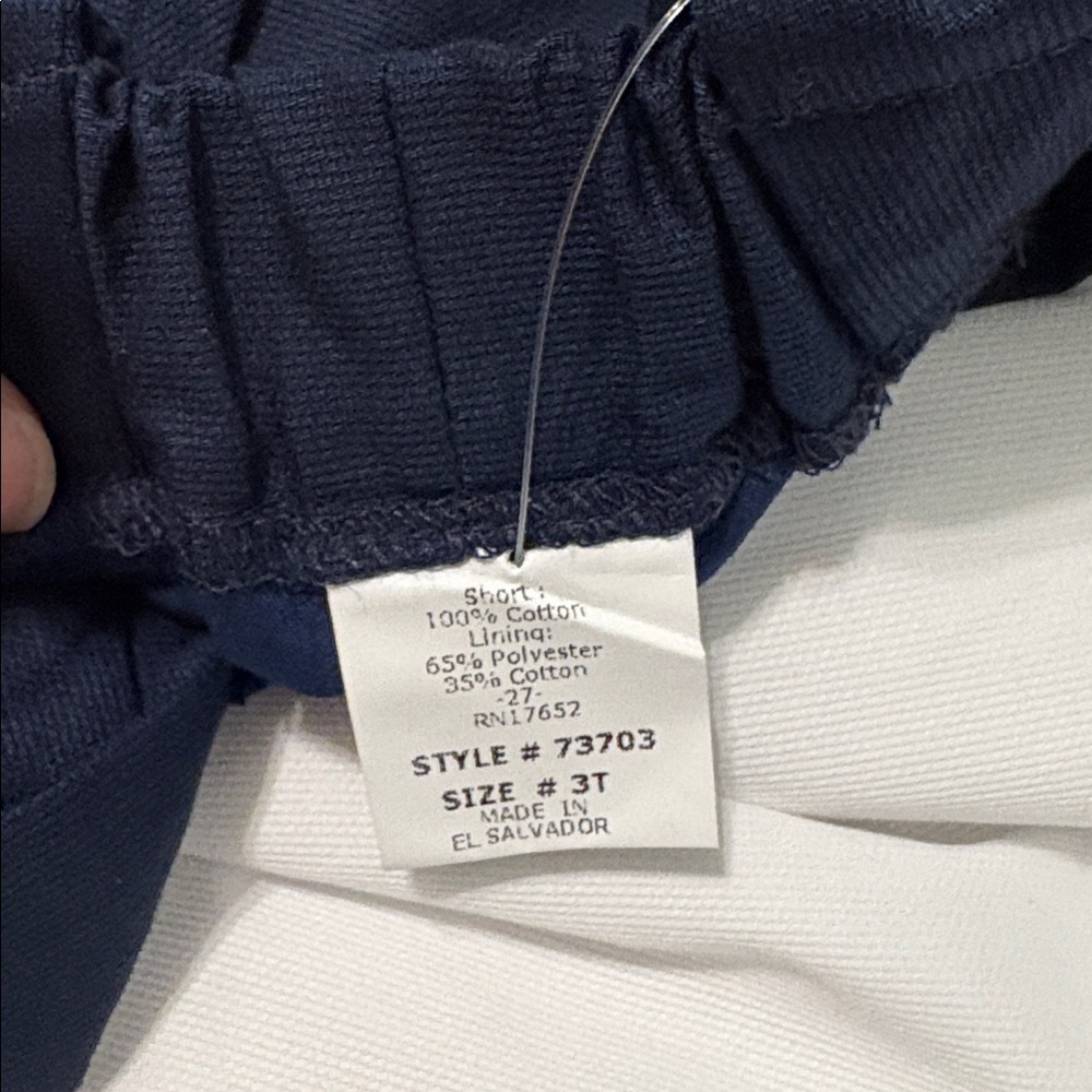 NWT Florence Eiseman White and Navy two piece set, 3T - Picture 7 of 8